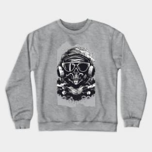 SkullGroove Beats 2 - Undead Headphones Metal Crewneck Sweatshirt